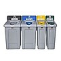 Rubbermaid Slim Jim Single-Stream Recycling Station, 23 Gallon, Gray/Yellow (2185052)~#|#~3CD8AEBB-1F36-4A81-9D099D26510F5D0E_sc7