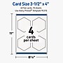 Avery Hexagon Integrated Cards, Matte White, 30/Pack (19479399703)~#|#~3D0F3D49-599B-4EC6-982BE1989EF4B34B_sc7