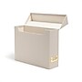 Smead 40% Recycled Fabric/Canvas File Box Attached Flip Top, 13" x 10", Beige (70232)~#|#~3D1293E6-C5F1-419A-93F81A4CDDF10F4F_sc7