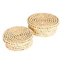 Household Essentials Handwoven Corn Leaf Nesting Baskets with Lids, Natural, 2/Set (HE1229)~#|#~3D25A1DA-3957-412D-8AF4BA66AEC17F20_sc7