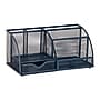 Staples 7-Compartment Metal Mesh Desk Organizer, Navy Blue (ST63826)~#|#~3D266AA1-1D6F-4F4B-859FCB90EB092BF7_sc7