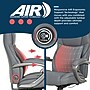 La-Z-Boy Niall AIR Lumbar Pro+ Ergonomic Faux Leather Executive Big & Tall Chair, 400 lb. Capacity, Cool Gray (60114-CGRY)~#|#~3D2CB8AF-5842-4668-98C2DEA40B288784_sc7