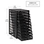 Mind Reader 10-Compartment Metal Mesh File Storage Drawers, Black (10CABMESH-BLK)~#|#~3D32760D-512A-4A55-AD117CED6D65EFE8_sc7