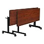 Regency Kobe 84" Flip Top Mobile Training Table- Cherry & 3 'M' Stack Chairs- Blue~#|#~3D47B96E-8664-45D5-BE090DA90833AAD3_sc7