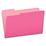 Pendaflex Two-Tone File Folders, 3-Tab, Legal Size, Pink, 100/Box (PFX 153 1/3 PIN)~#|#~sp43860769_sc7