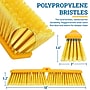 BISON LIFE Outdoor 18" Polypropylene Bristle Flagged Push Broom, Yellow/Black (BPHD-EXHPB-BKY-18-1)~#|#~3D6A5875-8D23-427E-8A8CE4F0E604B096_sc7