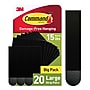 Command Large Hanging Strips, 16 lb., Black, 20/Pack (17206BLK-20NA)~#|#~3D7CDFEB-83E6-4B44-A812F8D57F31F1D2_sc7