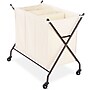 Whitmor 3-Section Rolling Laundry Sorter, Metal, Black/Natural (5588-11054)~#|#~3D9D5791-DCA7-4841-86517D1D0BD06169_sc7