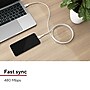Staples TECH USB-C to USB-C Charging Cable, 6.5 ft., White (ST62335)~#|#~3DA2D14A-BB97-4AFE-A02E1E1BE4F28372_sc7