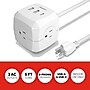 Staples TECH 5' Extension Cord, 3-Outlet, 14 AWG, White (ST62348)~#|#~3DBEA8E9-ADBD-4730-98CC15EE8A1643BF_sc7