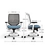 Union & Scale™ Lewis Ergonomic Mesh Swivel Computer and Desk Chair, Carolina (UN55656-CC)~#|#~3DCE592E-6BFB-416C-A986A575056568A5_sc7