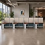 Regency Instant Office 63"H x 258"W 4 Person L-Shaped Cubicle Panel Workstation, Hansen Cherry (IO36494-03K-4P)~#|#~3DDA865C-329B-4631-A3E2BB9B49FAA9F3_sc7
