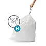 simplehuman Code N 13 Gallon Trash Bag, 22.8" x 31.5", Low Density, 30 mic, White, 200 Bags/Box (CW0275)~#|#~3E0B498C-04FA-42EC-932E2162C28C2E96_sc7