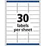 Avery Easy Peel Inkjet Address Labels, 1" x 2-5/8", Clear, 300 Labels/Pack (18660)~#|#~3E103DE0-27D3-4595-BB9104091DBC780A_sc7