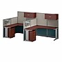 Bush Business Furniture Office in an Hour 63"H x 129"W 2 Person F-Shaped Cubicle Workstation, Hansen Cherry (OIAH008HC)~#|#~3E288C7D-3376-4771-B8DF051B2E614505_sc7