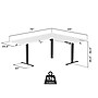 Mount-It! XL 75"W Electric Corner Adjustable Standing Desk, White/Black (MI-15026)~#|#~3E3458D2-1550-49E3-A509FF1E30315B10_sc7