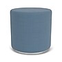 Lesro Bloom Vinyl Round Pouf Ottoman, Chambray Light Navy (PF0118.SSV-01CHLN)~#|#~3E3D13B9-99F0-4E12-A883707CFEBDDC11_sc7