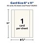 Avery Integrated Cards, 6" x 11", Matte Ivory, 50/Box (95280)~#|#~3E41E3F2-A6C4-4215-B96EB8FD4CEA25D7_sc7