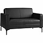 Lorell Clarke Series Vinyl Loveseat, Black (LLR86951)~#|#~3E44F82B-B064-4688-AD8301EA081FA7F1_sc7