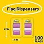 Post-it Flags, 1", Purple, 100 Flags/Pack (680-PE)~#|#~3E57EA04-E9E9-4948-BDD7C80087B25FE0_sc7