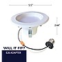 Bulbrite 9 Watt Adjustable 4" Integrated LED Recessed Downlight with E26 Quick Connect, 4000K Cool White, 650 Lumens, 4/Pack~#|#~3E583023-7C72-4183-8BF4ED9703DEDF7C_sc7
