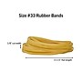 Alliance Pale Crepe Gold Multi-Purpose #33 Rubber Bands, 3-1/2" x 1/8", Golden Crepe, 970/Pack (20335)~#|#~3E715522-14AC-4CAE-88BBB6039B41F8EE_sc7