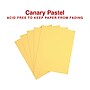 Staples Pastel 30% Recycled Color Copy Paper, 20 lbs., 8.5" x 11", Canary, 500/Ream (14787)~#|#~3E9FA68E-1BAF-4990-A394E1E7F9E20B21_sc7
