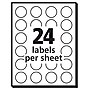 Avery Easy Peel Laser/Inkjet Multipurpose Labels, 3/4" Dia, White, 1,008 Labels/Pack (5408)~#|#~3EA76E3C-9E11-44BC-97AC4C2A85A5B873_sc7