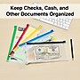 Staples Plastic File Pocket, Check Size, Assorted Colors, 5/Pack (TR51840)~#|#~3EB3A086-F6F5-4E15-808179272E60C653_sc7