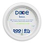 Dixie Basic 8.5" Paper Plates, White, 500/Carton (DBP09WCT)~#|#~3EB58B18-CC51-425B-A4EB7B5D4E847BB9_sc7