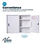 Viva Comfort Medium Double Door Medicine Locking Secure Storage Medical Cabinet, 0.3 cu. ft., White (ADIME999-02-WHI-MK)~#|#~3EB71055-6148-472A-A96B5CBDEA369C0F_sc7