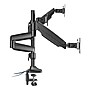 Alera® AdaptivErgo Heavy-Duty Articulating Triple Monitor Arm with USB, 32", Black~#|#~3EB820FA-5E9C-4D5D-849429F8F7170EC5_sc7