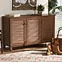 Baxton Studio Coolidge 8-Shelf Shoe Cabinet, Walnut (156-9390-HiT)~#|#~3EB90BFF-6743-49C2-AAA695F31421CF6C_sc7