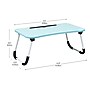 Mind Reader 13.75" x 23.5" MDF/Metal Lap Desk/Laptop Stand With Folding Legs, Blue (LBSTUDY-BLU)~#|#~3ED5001F-E0F6-46B6-A99709C345424D17_sc7