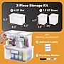 Bostitch Konnect Nest Stackable Boxes, Clear, 3-Piece Bundle (23232)~#|#~3EE6BD7C-0CCC-484E-92D7D608DE0778E6_sc7