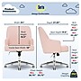 Serta Style Leighton Fabric Swivel Home Office Chair, Blush Pink (47925C)~#|#~3F04A826-E902-44A5-9A55609BAD1FC7C6_sc7