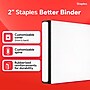 Staples Better 2-Inch 3-Ring Binder, White – Heavy-Duty Binder for School & Office Organization~#|#~3F09BC53-C4FE-435F-88B44C589964CDBE_sc7