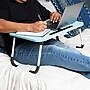 Mind Reader 13.75" x 23.5" MDF/Metal Lap Desk/Laptop Stand With Folding Legs, Blue (LBSTUDY-BLU)~#|#~3F1CB92F-F0DA-446A-BC66997376F6283F_sc7