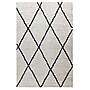 Flash Furniture Roxy Collection Polyester 89" x 62" Rectangular Handmade Rug, Ivory/Black (RCKJ1810700157)~#|#~3F22AD03-3553-41F8-A6DDEC87391BBE23_sc7