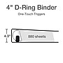 Cardinal Premier Heavy Duty 4" 3-Ring View Binders, D-Ring, White (10340CB)~#|#~3F40F96F-696B-44A2-8D05F30B0FF96C11_sc7