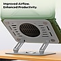 Uncaged Ergonomics 10.2" x 10" Metal Swivel Laptop Stand 2.0, Silver  (SLS-Silver)~#|#~3F544054-FBBA-456C-96A34B816B2A0448_sc7