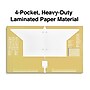 Staples 3-Hole Punched 4-Pocket Paper Presentation Folder, Yellow (ST56211-CC)~#|#~3F651D5A-0AE9-4697-80CF4168766DE1B6_sc7