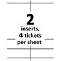 Avery Vertical Style Laser/Inkjet Name Badge & Ticket Inserts, 6" x 4 1/4", White, 100 Inserts Per Box (8522)~#|#~3F6E2F10-203B-4F43-A121C38F9E6DC992_sc7