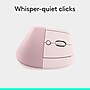 Logitech Lift Vertical Wireless Ergonomic Optical Mouse, Rose (910-006472)~#|#~3F725B01-6EFD-44A4-A50C65A16A5C6BEC_sc7