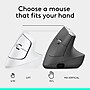 Logitech Lif Vertical Wireless Ergonomic  Optical Mouse, Off-White (910-006469)~#|#~3F8B326F-6474-46F6-865E6E307877448A_sc7
