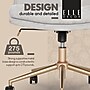 Elle Decor Ariana Criss Cross Armless Ergonomic Fabric Swivel Computer and Desk Chair, Light Gray (60121-LGRY)~#|#~3F8ECEE0-55D5-4978-A7B46B780A8783C0_sc7