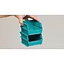 Triton Products LocBin Stackable Storage Bin, 7" x 8.25"x 14.75", Blue, 6/Pack (3-240B)~#|#~3FA484B1-75A4-46E3-A8D6E06C6734C390_sc7