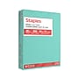 Staples Pastel Color Copy Paper, 20 lbs., 8.5" x 11", Turquoise, 500 Sheets/Ream~#|#~3FA79433-DB2A-4BB6-BB69425C51F3DDD5_sc7