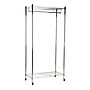 Mind Reader Metal Heavy Duty Rolling Garment Rack with Adjustable Bar, 73.75" x 17.75" x 35.5", Silver (ROLLRACK-SIL)~#|#~3FAAACF0-2FE5-4D65-8CF32AE174B26EBB_sc7
