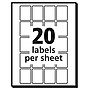 Avery Laser/Inkjet Multipurpose Labels, 1" x 3/4", White, 1,000 Labels/Pack (5428)~#|#~3FB1F771-90E4-4608-AF1218B2F4DFA927_sc7
